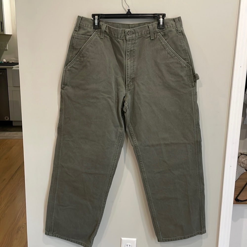 Mens Carhartt carpenter work pants size 36x30